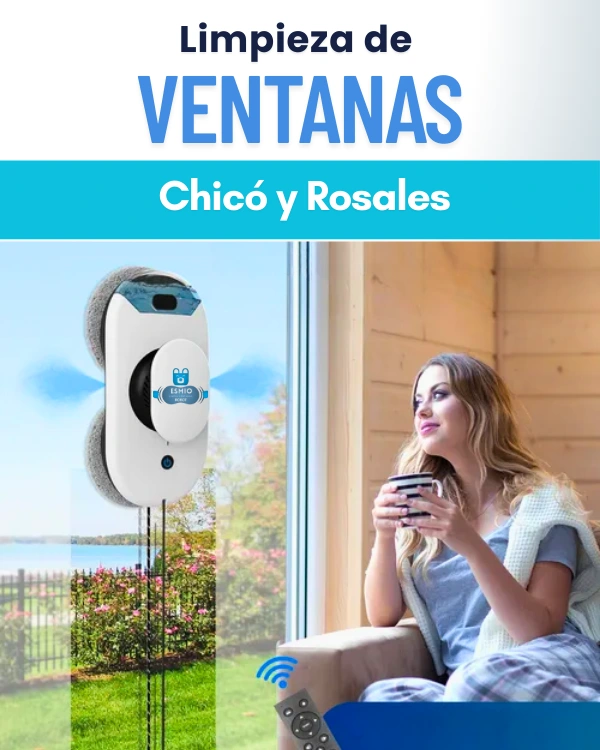 Limpieza de ventanas con robot en el Chicó y Rosales